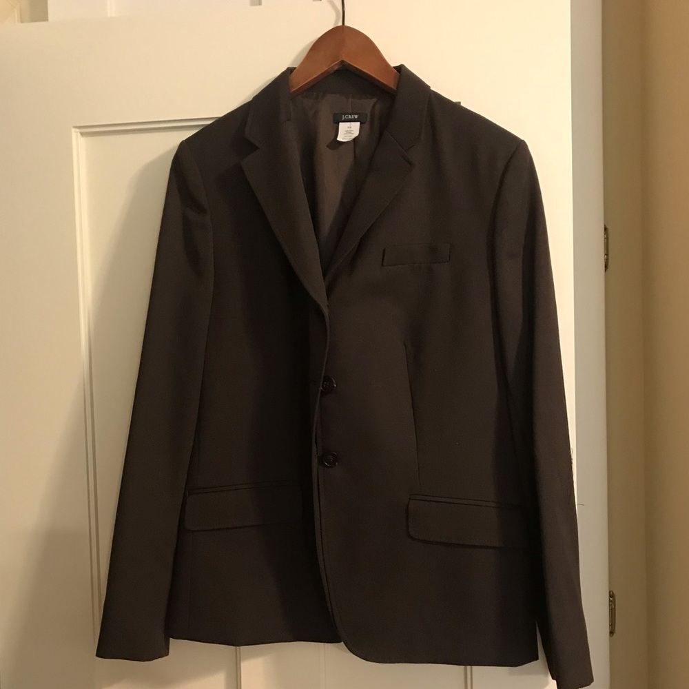 Wool Blazer Dark Green Size 14